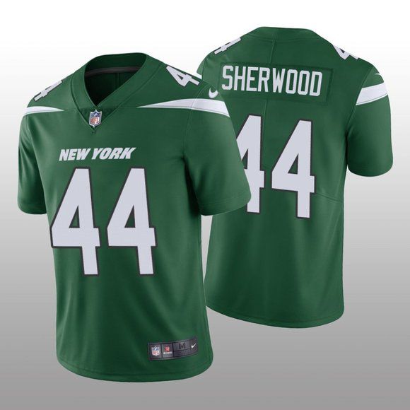 Men New York Jets #44 Jamien Sherwood Nike Gotham Green Limited NFL Jersey->new york jets->NFL Jersey